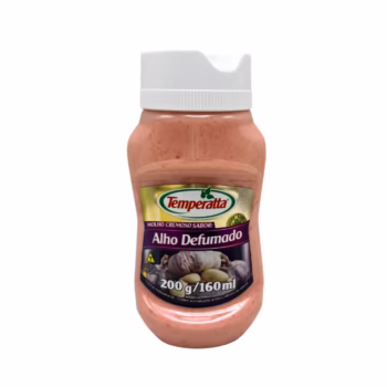 Molho cremoso sabor alho defumado Temperatta linha premium.