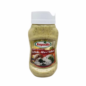 Molho cremoso sabor cebola, alho e salsa Temperatta para sanduíches.