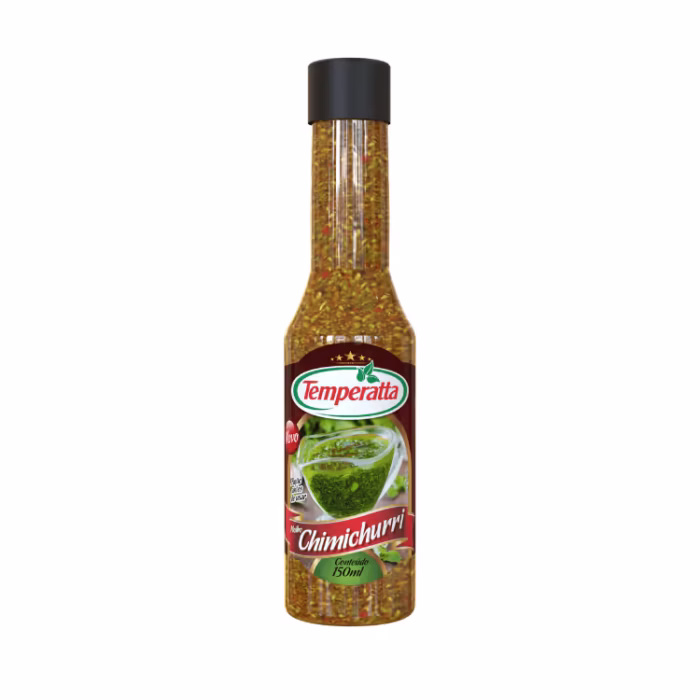 Molho chimichurri Temperatta 150g Molho de chimichurri líquido Temperatta para temperar churrasco.