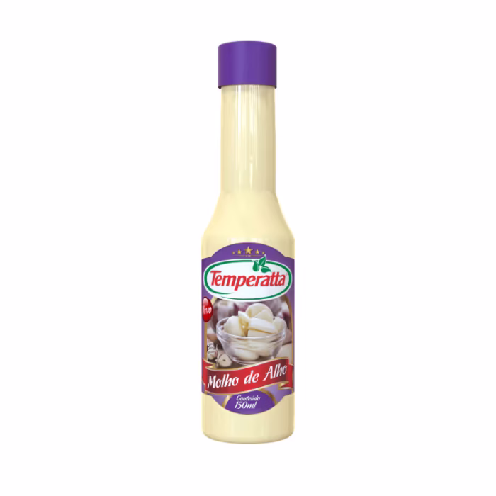 Molho de alho líquido Temperatta condimento de mesa 150ml