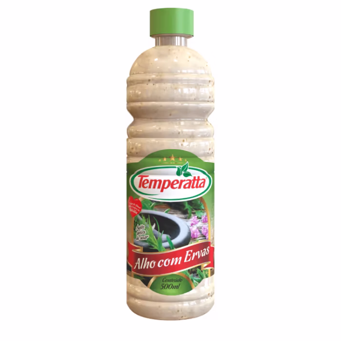 Molho de alho com ervas Temperatta 500ml Molho de Alho com Ervas 500ml