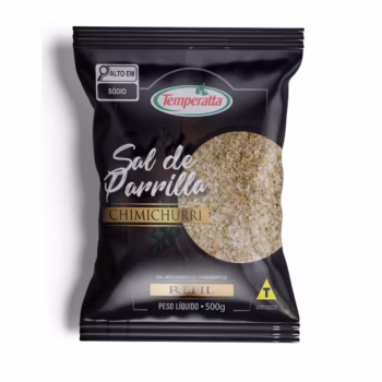 Refil Sal de Parrilla com Chimichurri Temperatta tempero premium para carnes.